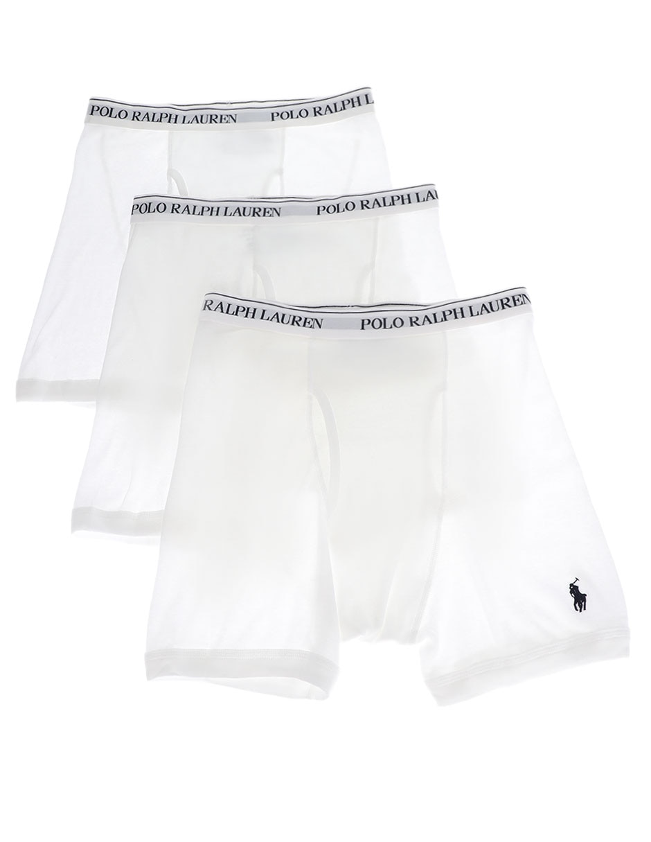 Set bóxer brief Polo Ralph Lauren de algodón para hombre 3 piezas