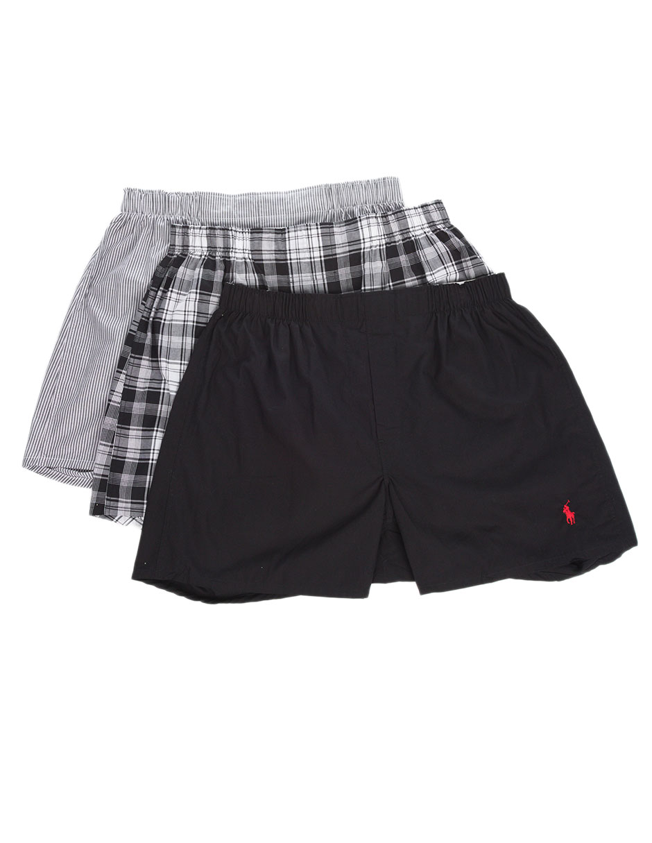 Set bóxer brief Polo Ralph Lauren de algodón para hombre 3 piezas