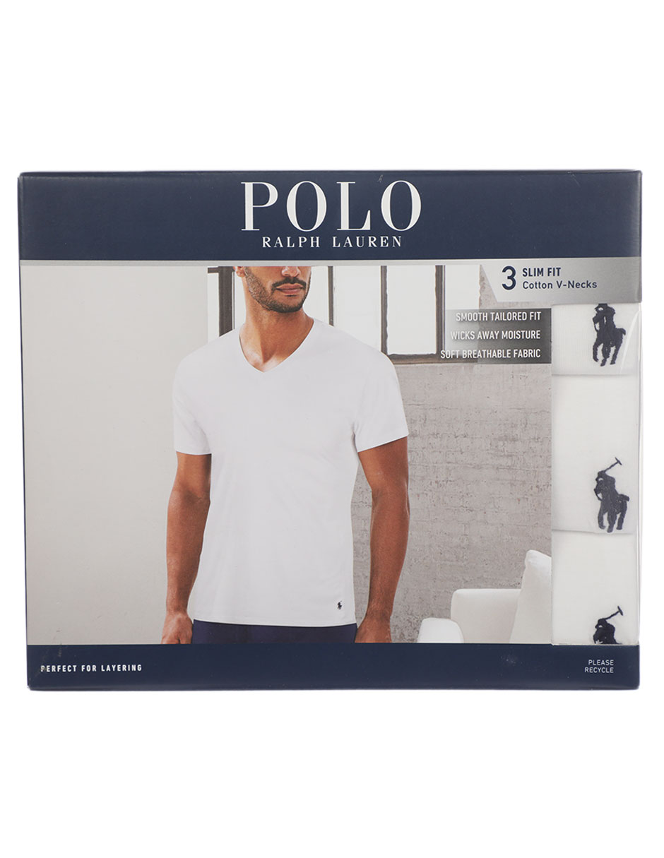 Set camiseta Polo Ralph Lauren cuello V para hombre