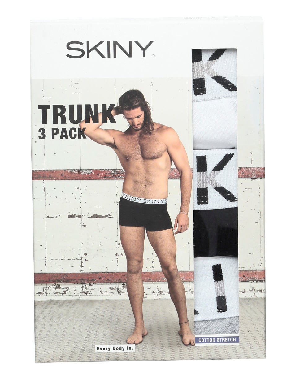 Set bóxer trunk textil para hombre 3 piezas 6