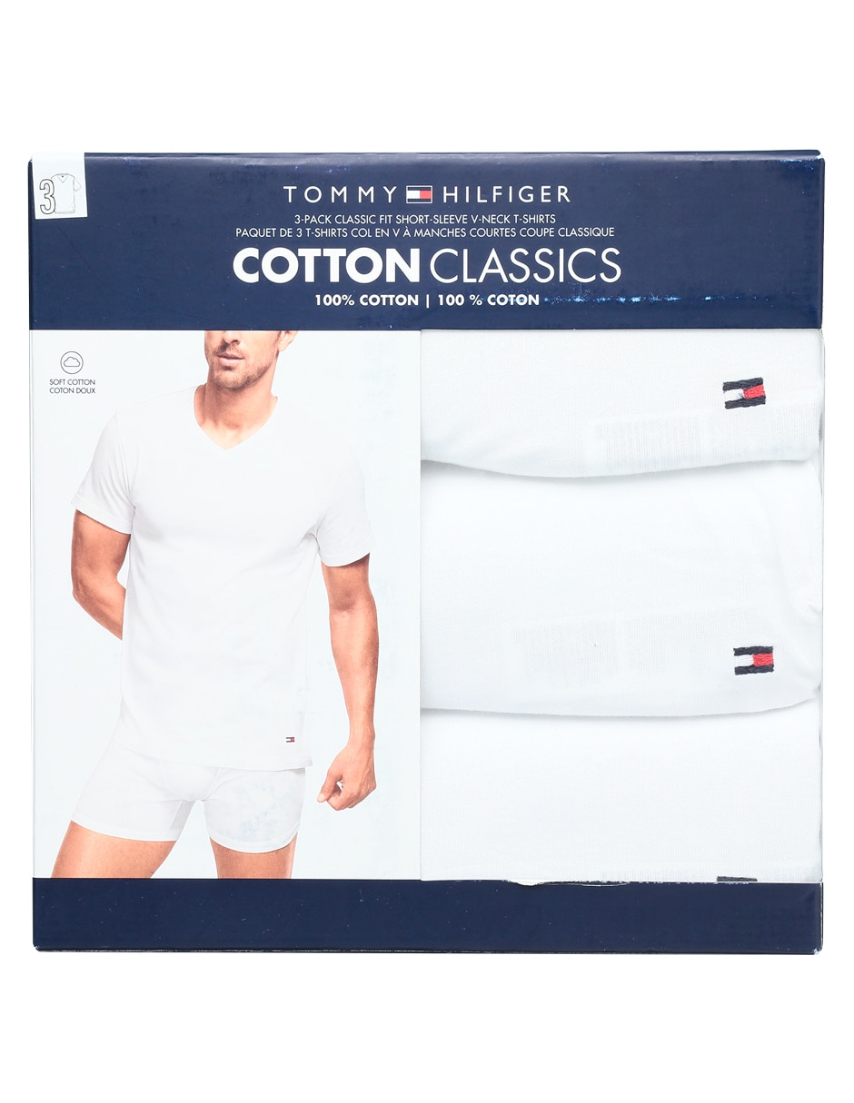 Set camiseta Tommy Hilfiger cuello V para hombre