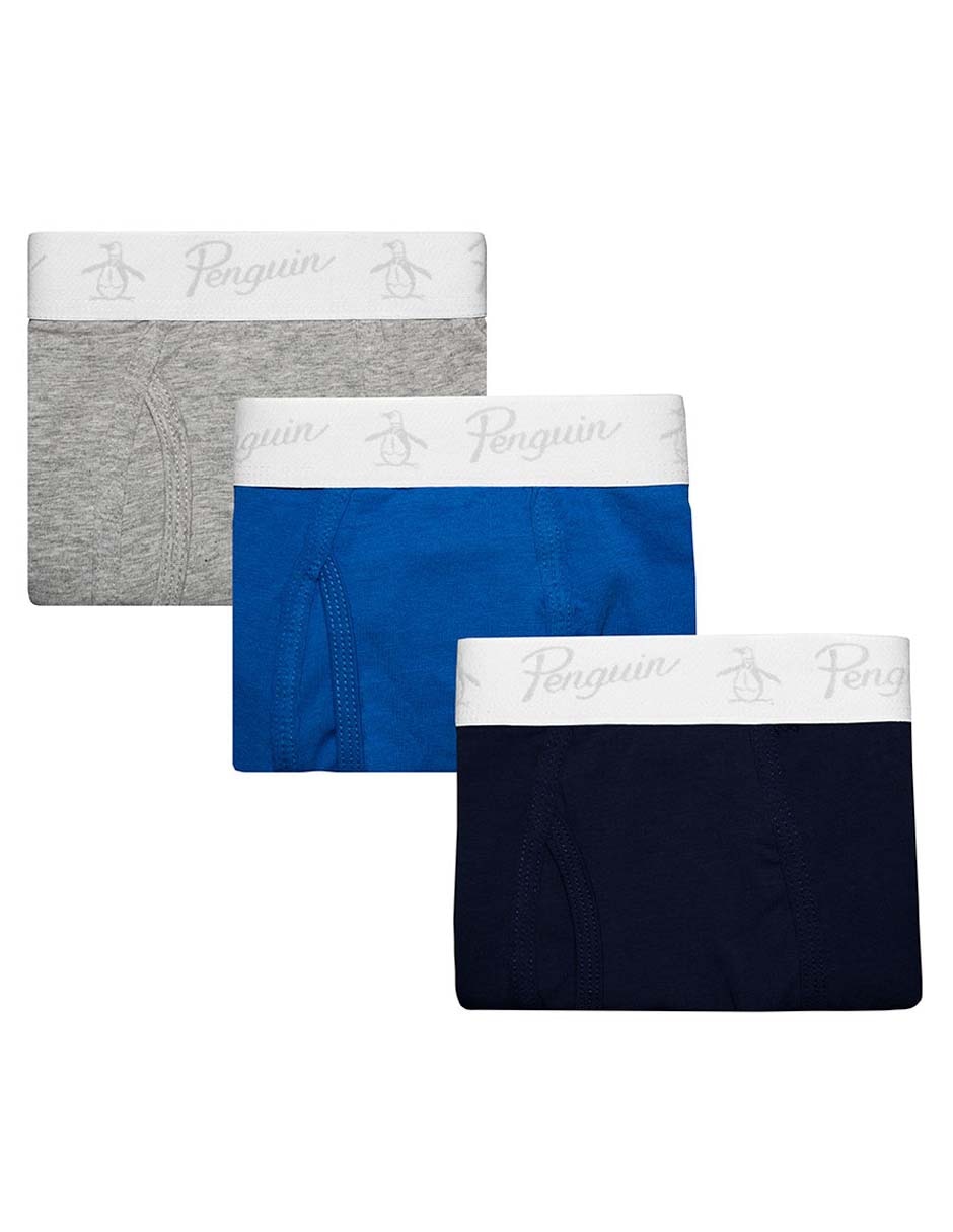 Set bóxer brief de algodón y spandex para hombre 3 piezas 3
