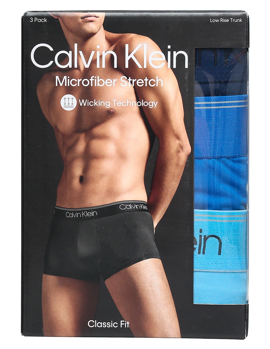 Set bóxer trunk Calvin Klein de microfibra para hombre 3 piezas 6