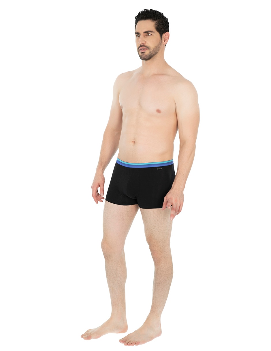 Set bóxer brief de algodón y elastano para hombre 3 piezas 4