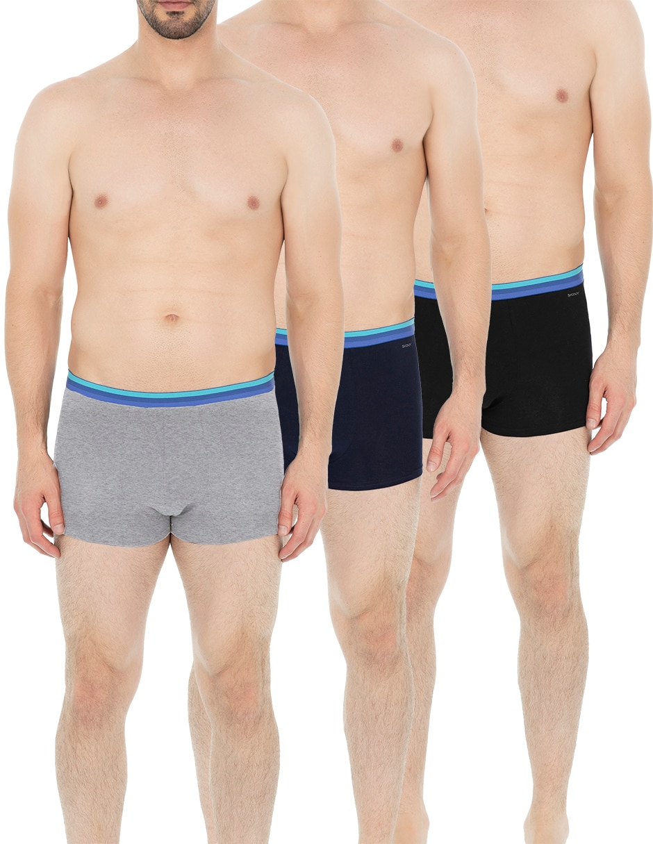 Set bóxer brief de algodón y elastano para hombre 3 piezas 7