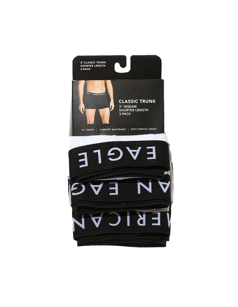 Set bóxer trunk de algodón para hombre 3 piezas 4