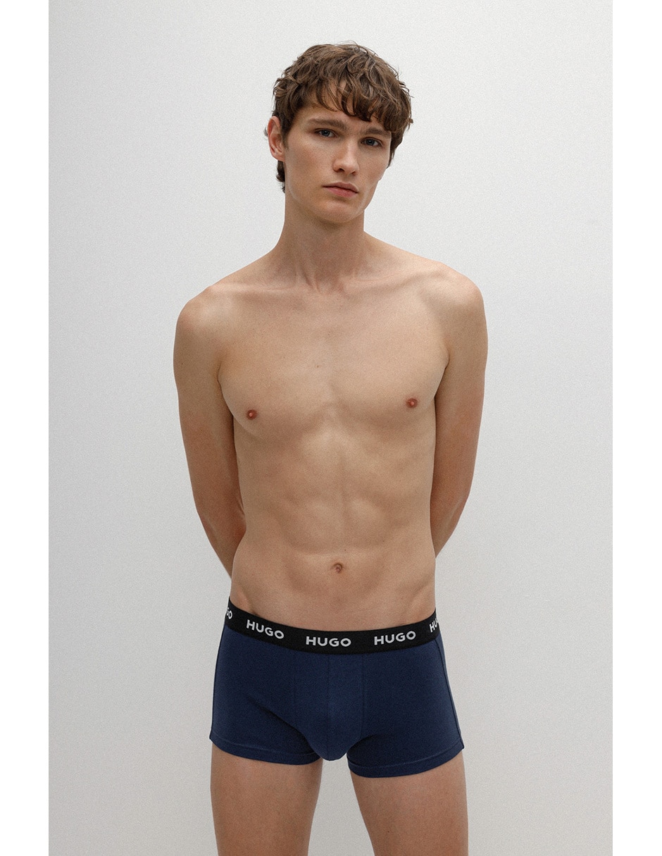 Set bóxer trunk hugo de algodón para hombre 3 piezas