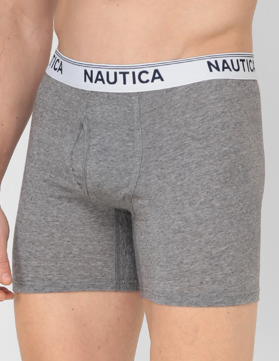 Set bóxer brief Nautica de poliéster para hombre 3 piezas