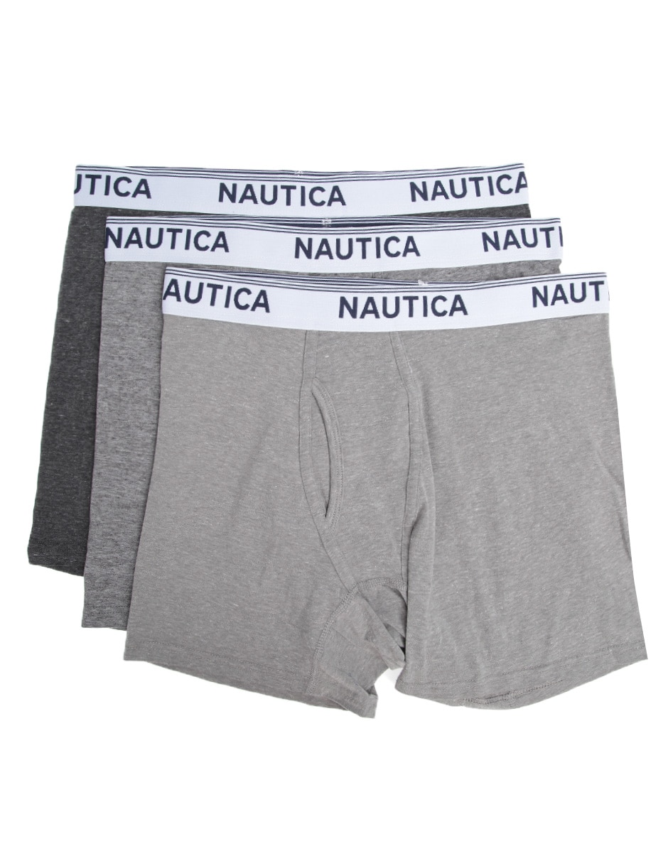 Set bóxer brief Nautica de poliéster para hombre 3 piezas