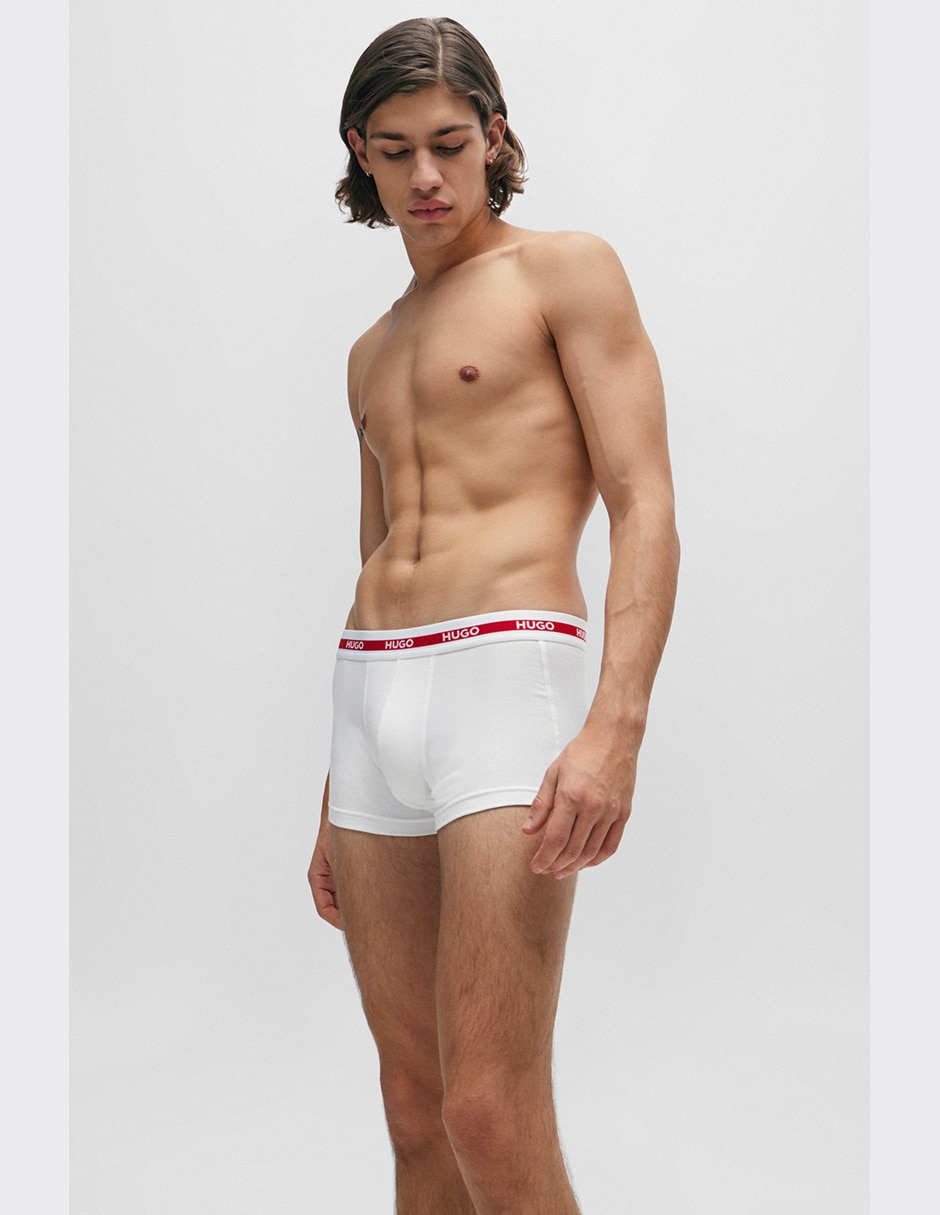 Set bóxer trunk hugo de algodón para hombre 3 piezas