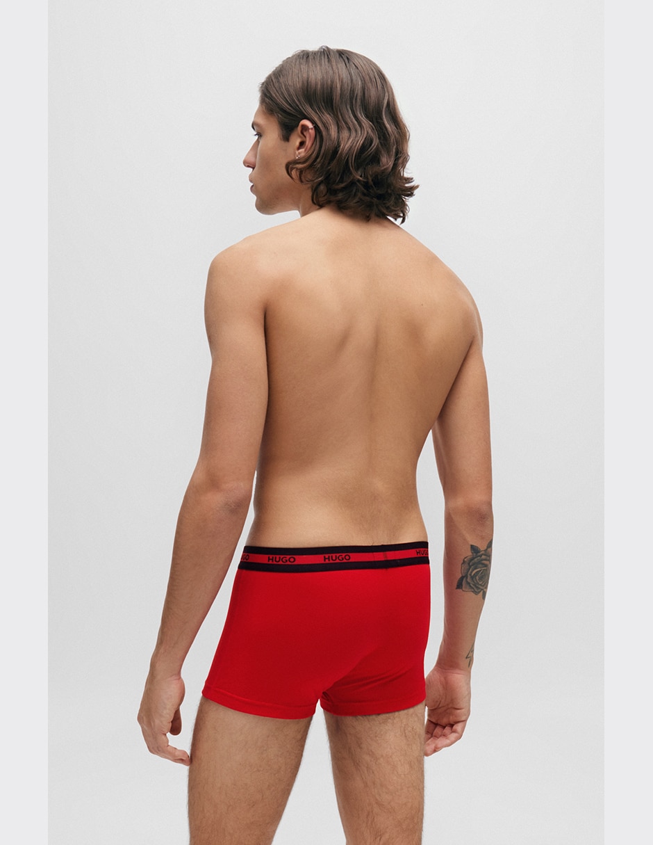 Set bóxer trunk hugo de algodón para hombre 3 piezas