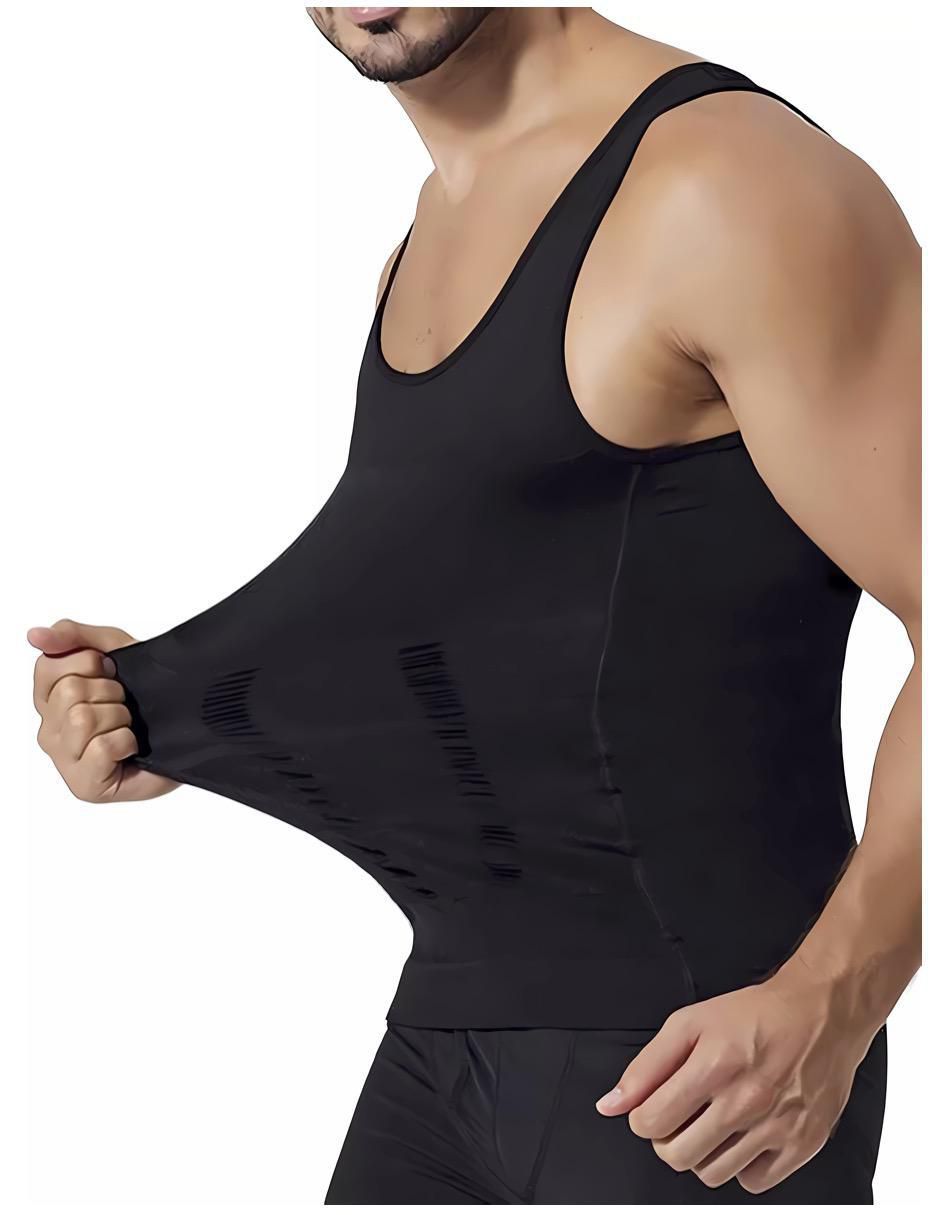Camiseta tipo faja con compresión alta para hombre