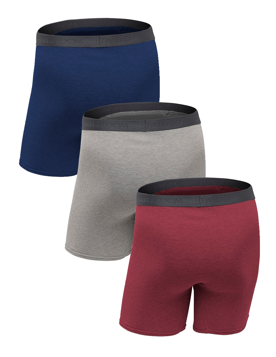 Set bóxer brief Fruit Of The Loom de algodón para hombre 3 piezas