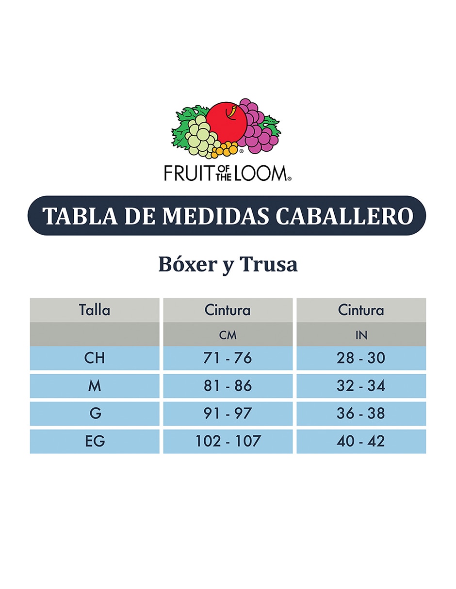 Set bóxer brief Fruit Of The Loom de algodón para hombre 3 piezas
