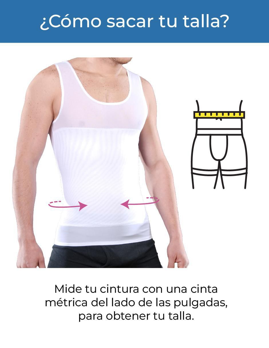 Camiseta tipo faja con compresión media para hombre 6