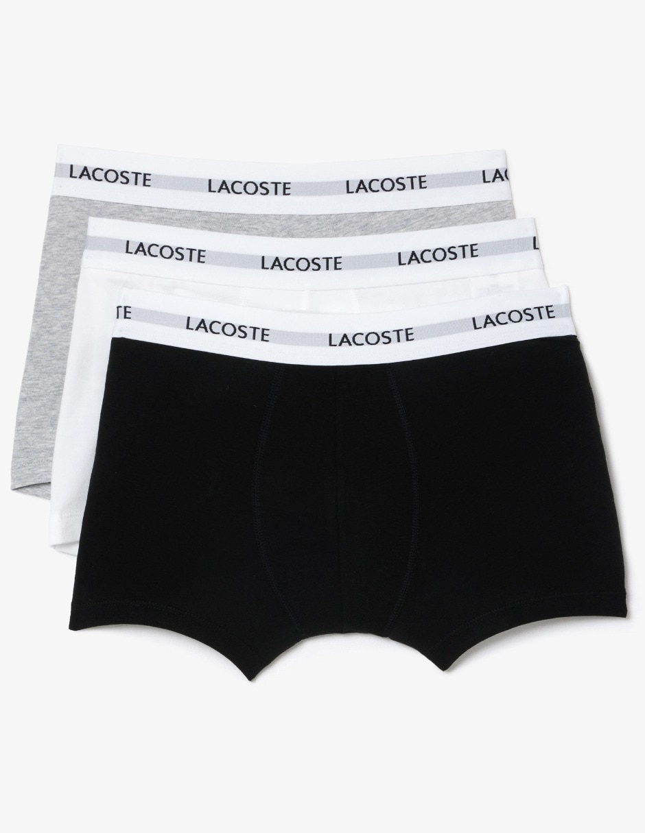Set bóxer brief Lacoste de algodón para hombre 3 piezas