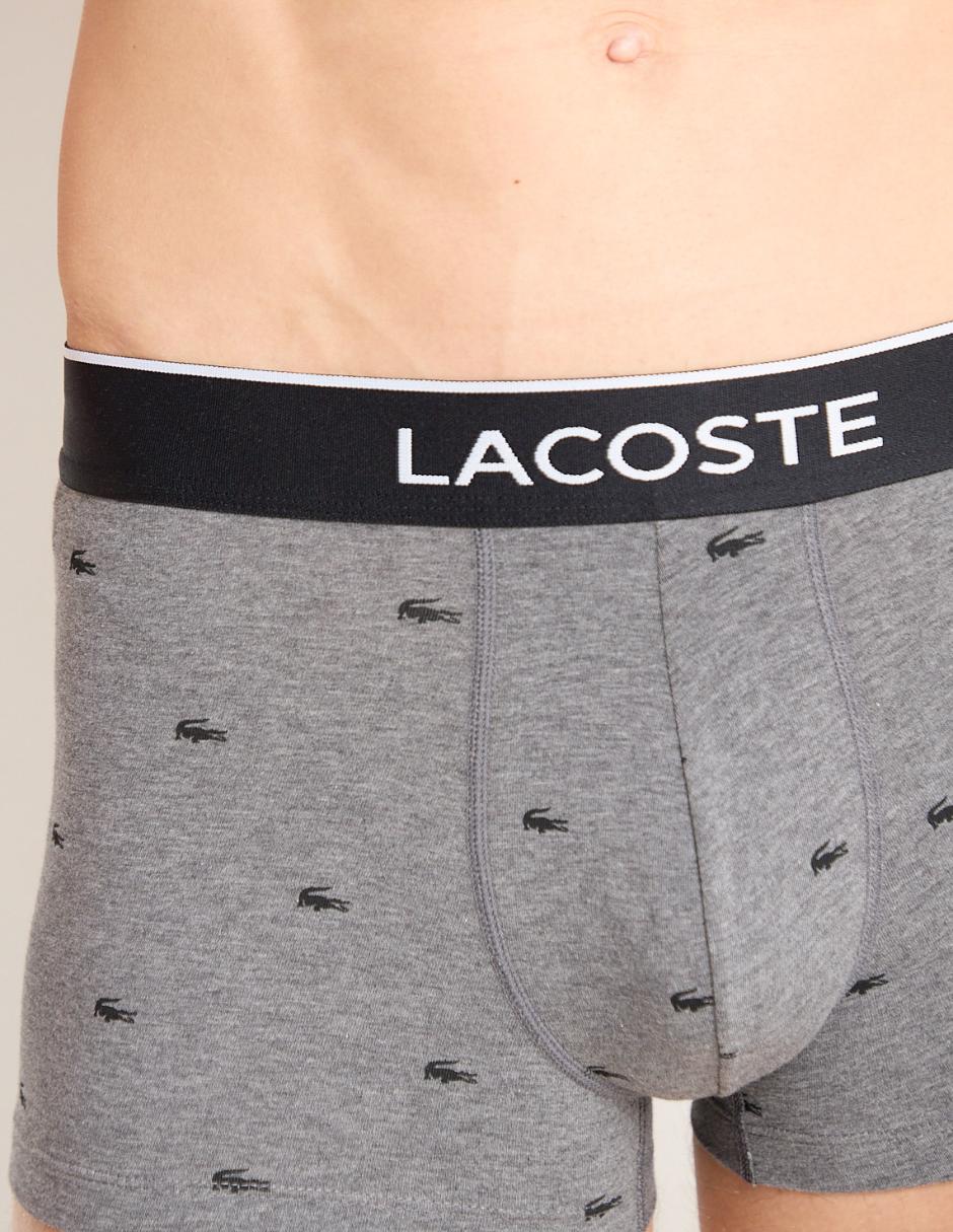 Set bóxer trunk Lacoste de algodón para hombre 3 piezas