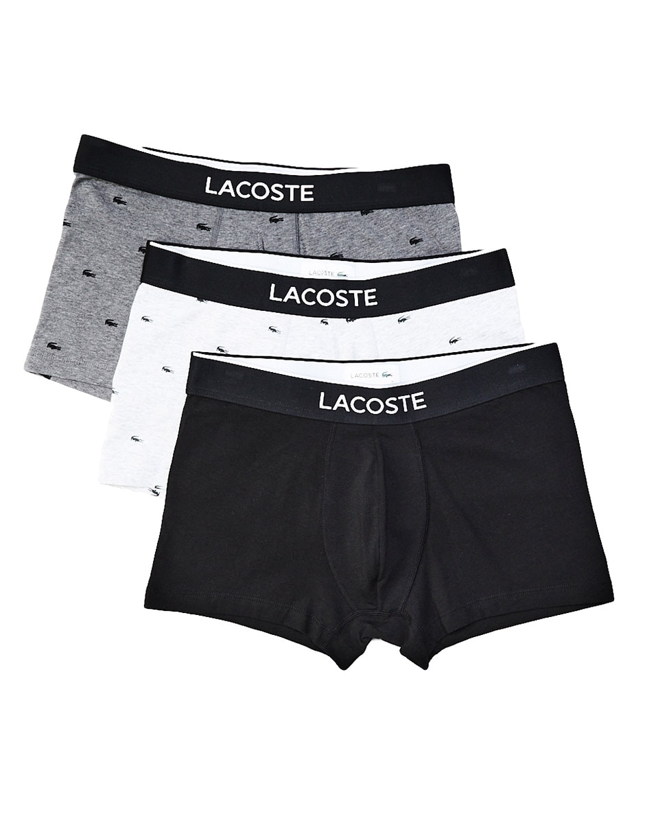 Set bóxer trunk Lacoste de algodón para hombre 3 piezas