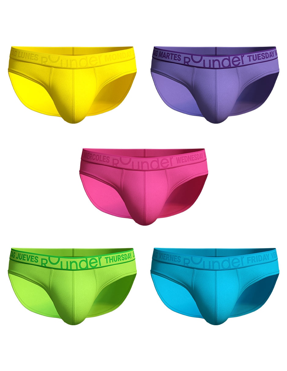 Set trusa Rounderbum de algodón para hombre 5 piezas