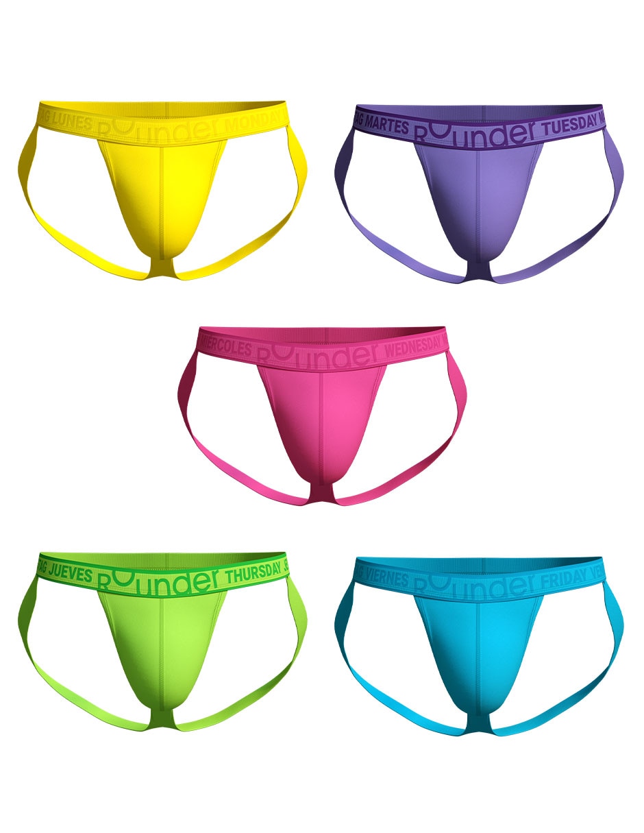 Set suspensorio de algodón para hombre 5 piezas 2
