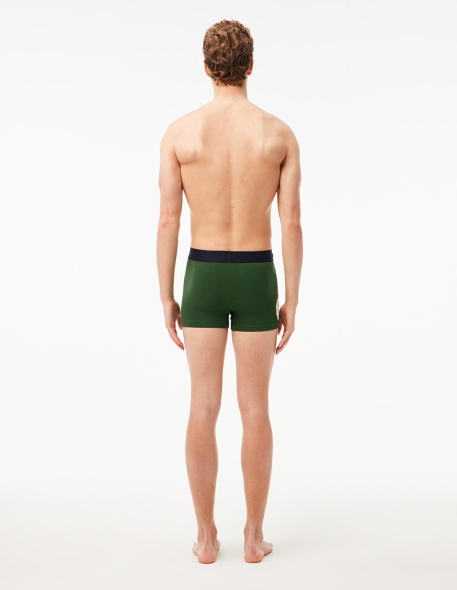 Bóxer trunk Lacoste de algodón para hombre 3 piezas