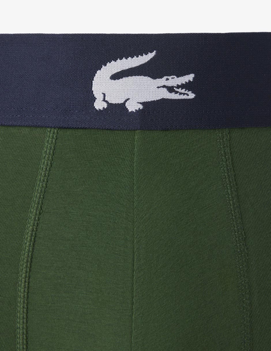 Bóxer trunk Lacoste de algodón para hombre 3 piezas