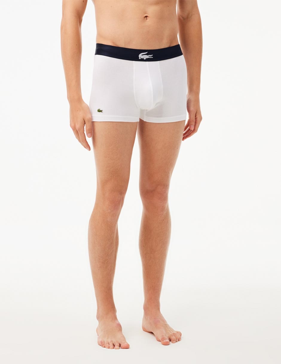 Bóxer trunk Lacoste de algodón para hombre 3 piezas