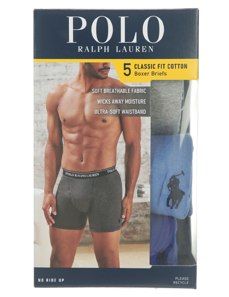 Set bóxer brief Polo Ralph Lauren de algodón para hombre 5 piezas