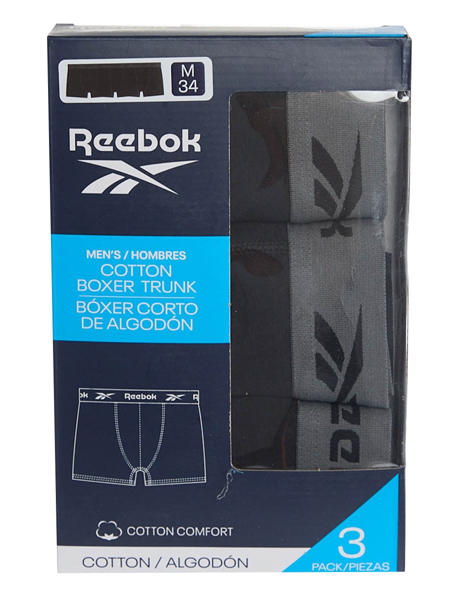 Bóxer trunk de algodón para hombre 3 piezas 7