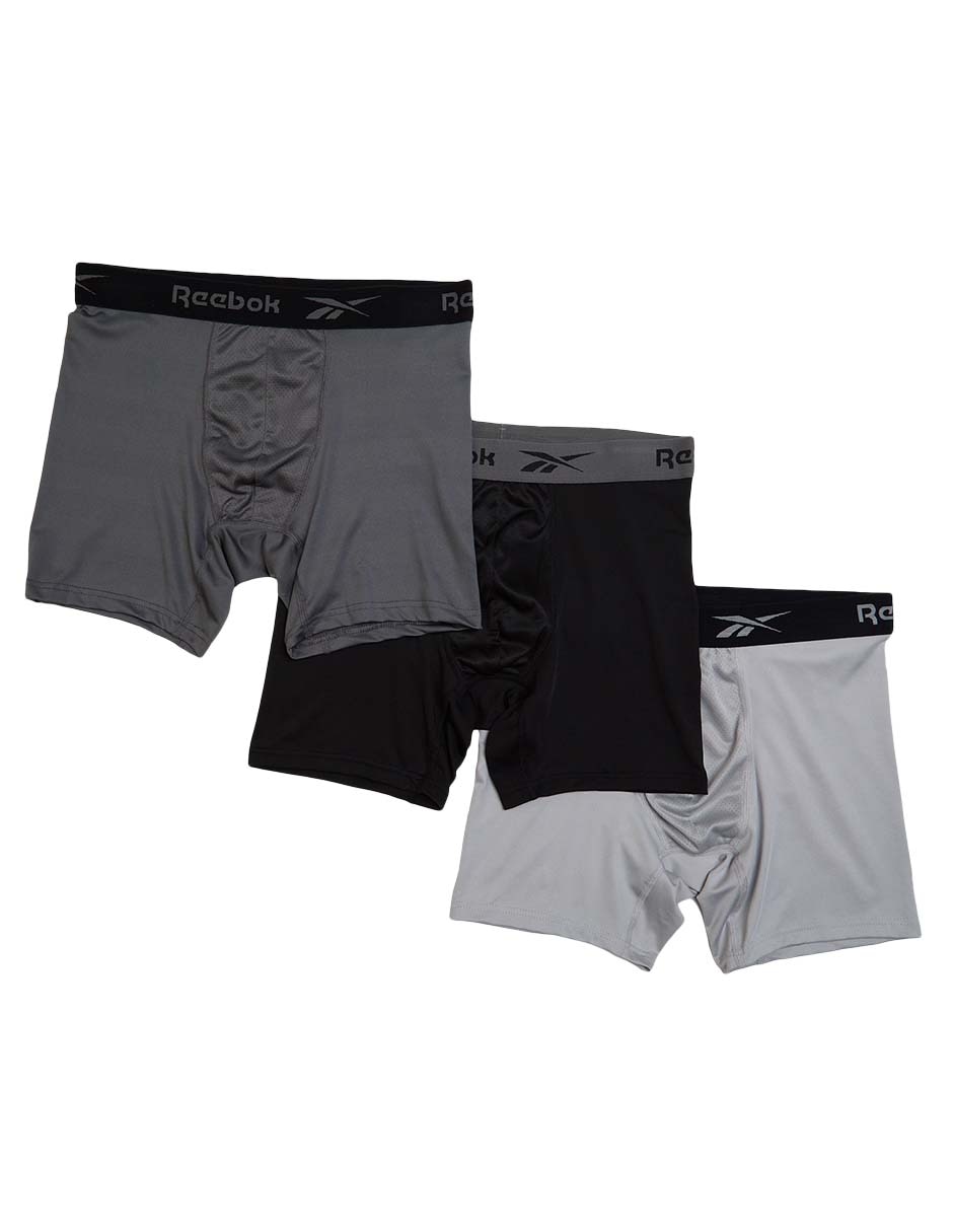 Set bóxer brief de poliéster para hombre 3 piezas 5