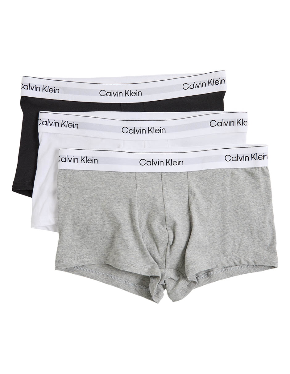 Set bóxer trunk Calvin Klein de algodón para hombre 3 piezas 5