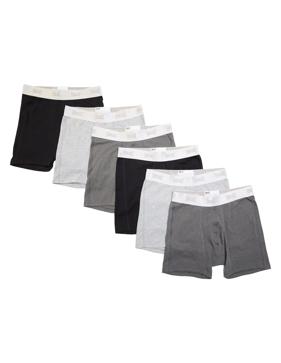 Set bóxer Everlast de algodón para hombre 6 piezas