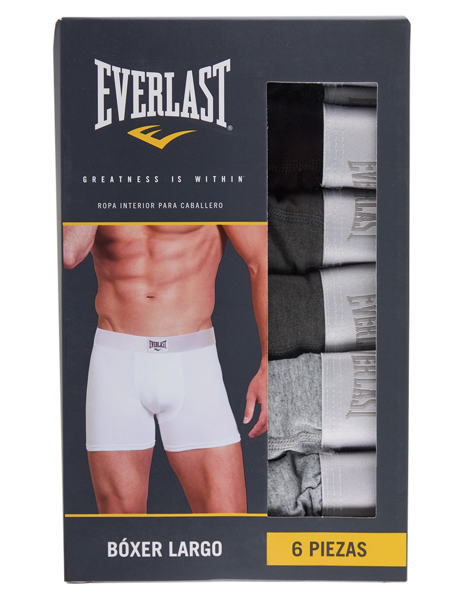 Set bóxer Everlast de algodón para hombre 6 piezas