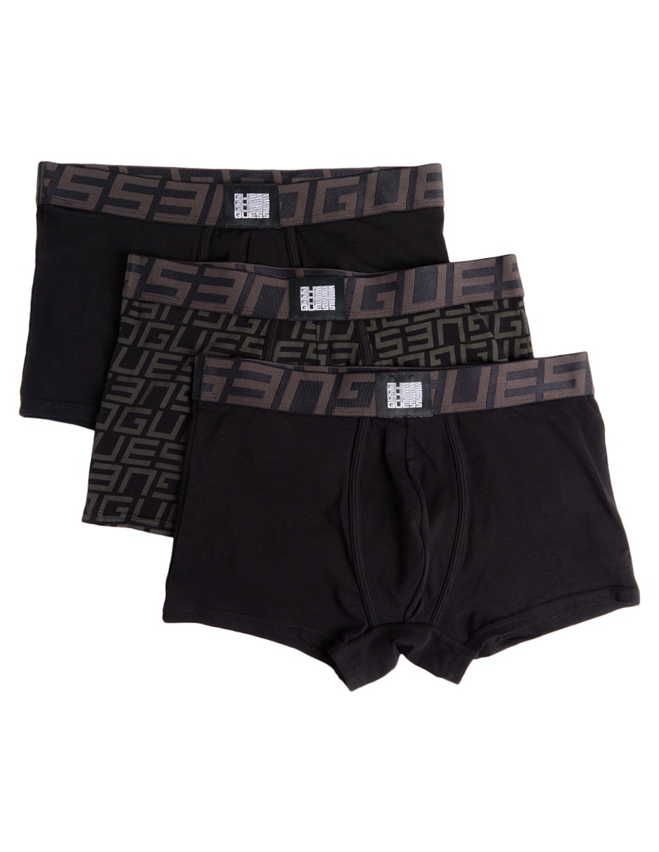 Set bóxer trunk Guess de algodón para hombre 3 piezas