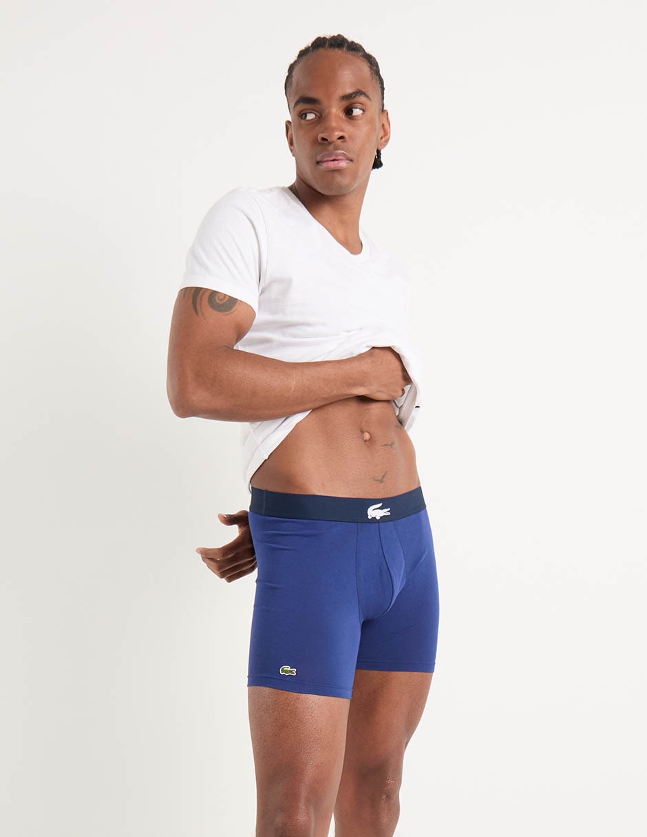 Set bóxer brief Lacoste de algodón para hombre 3 piezas