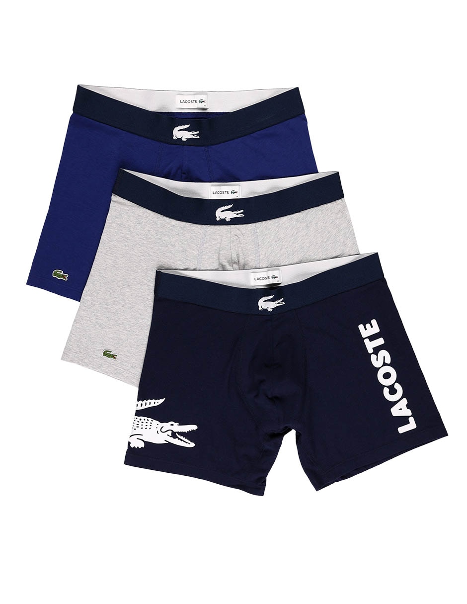 Set bóxer brief Lacoste de algodón para hombre 3 piezas