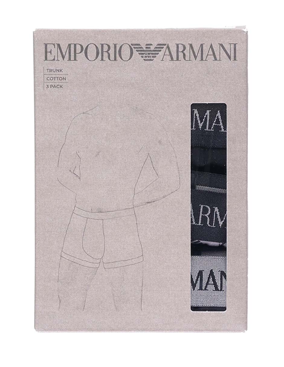 Set bóxer truck Armani de algodón para hombre 3 piezas
