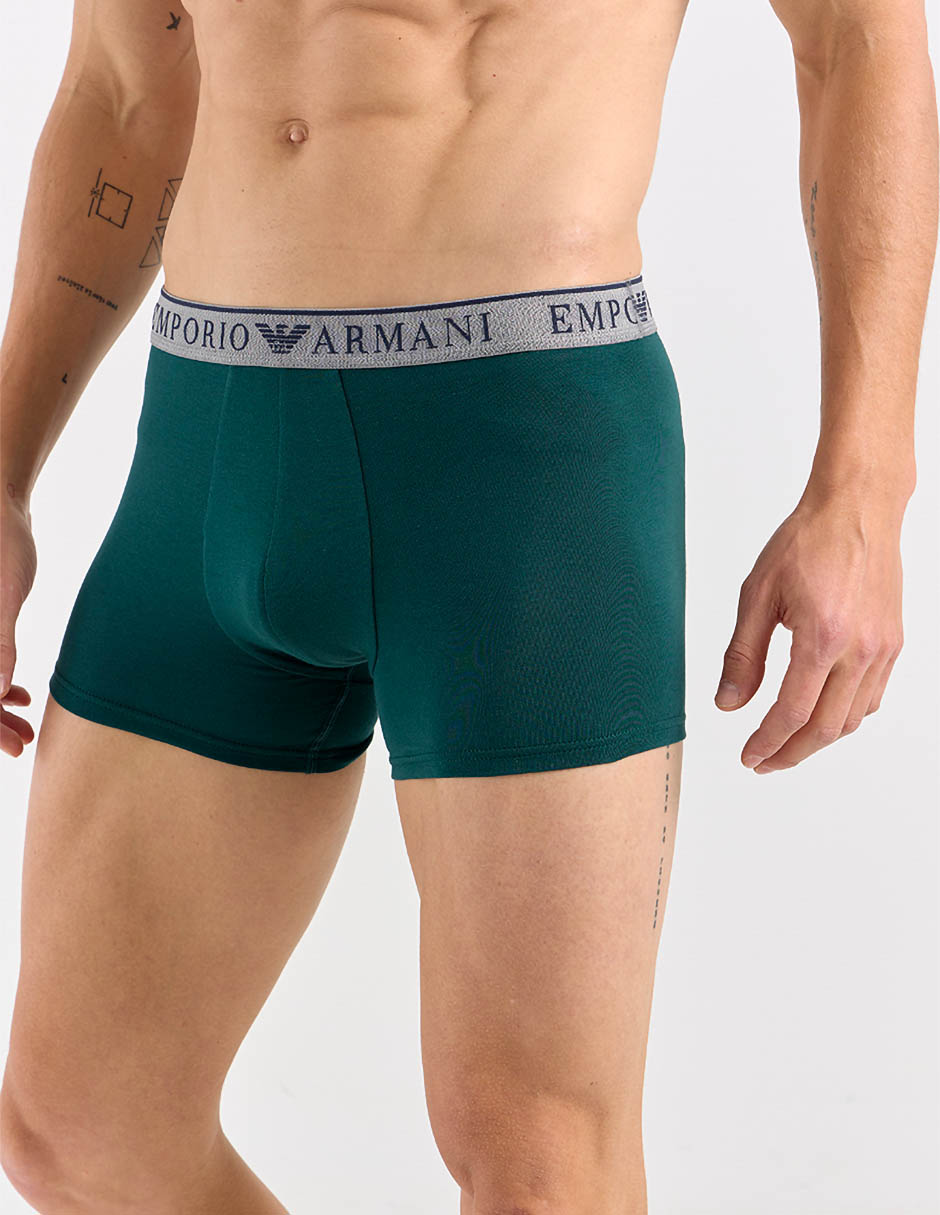 Set bóxer trunk Armani de algodón para hombre 2 piezas