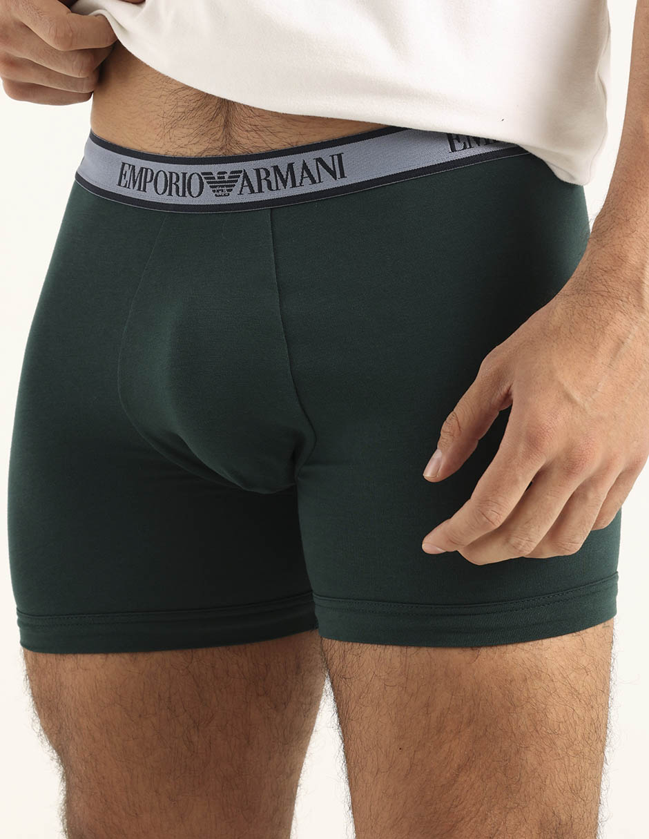 Set bóxer trunk Armani de algodón para hombre 3 piezas
