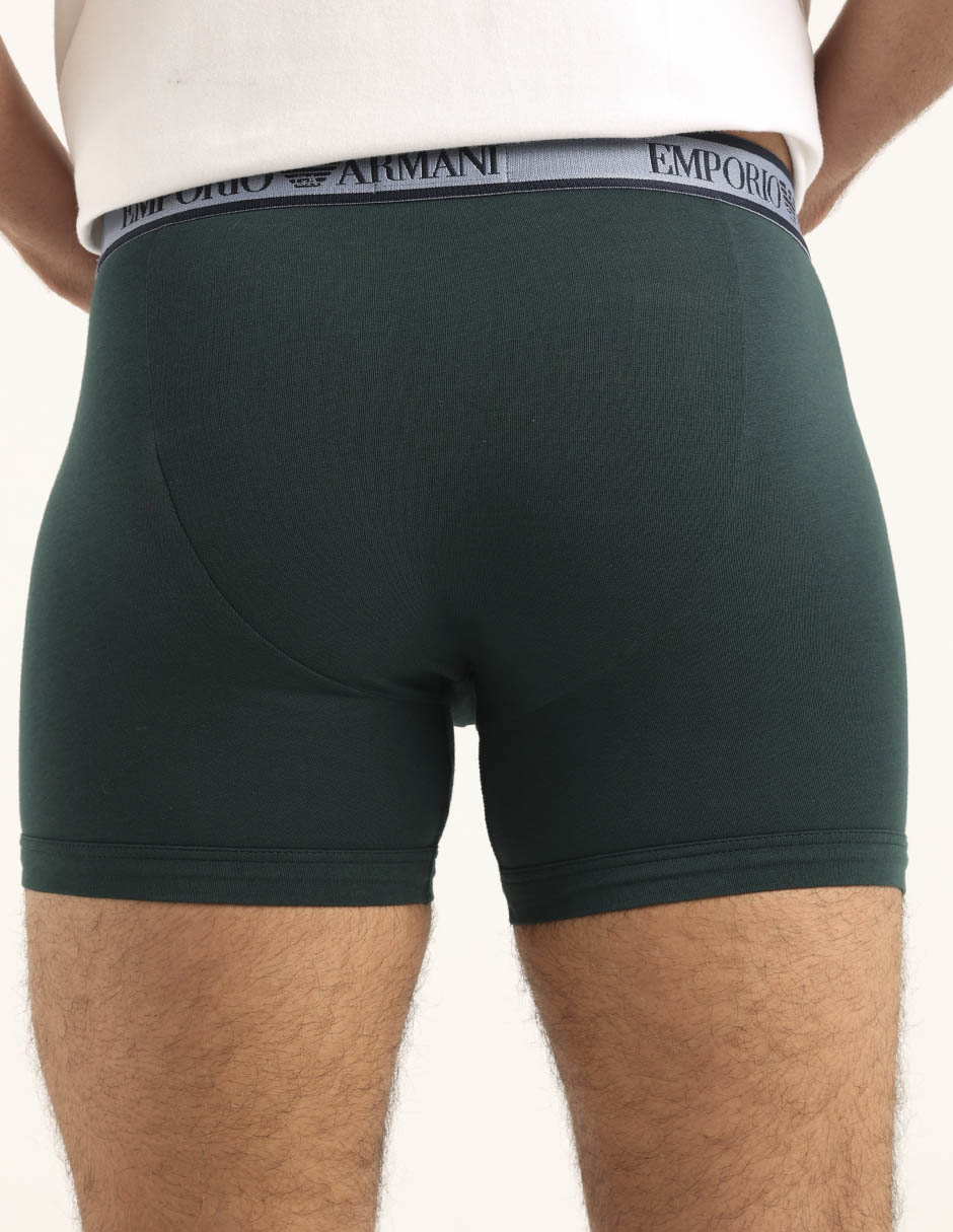 Set bóxer trunk Armani de algodón para hombre 3 piezas