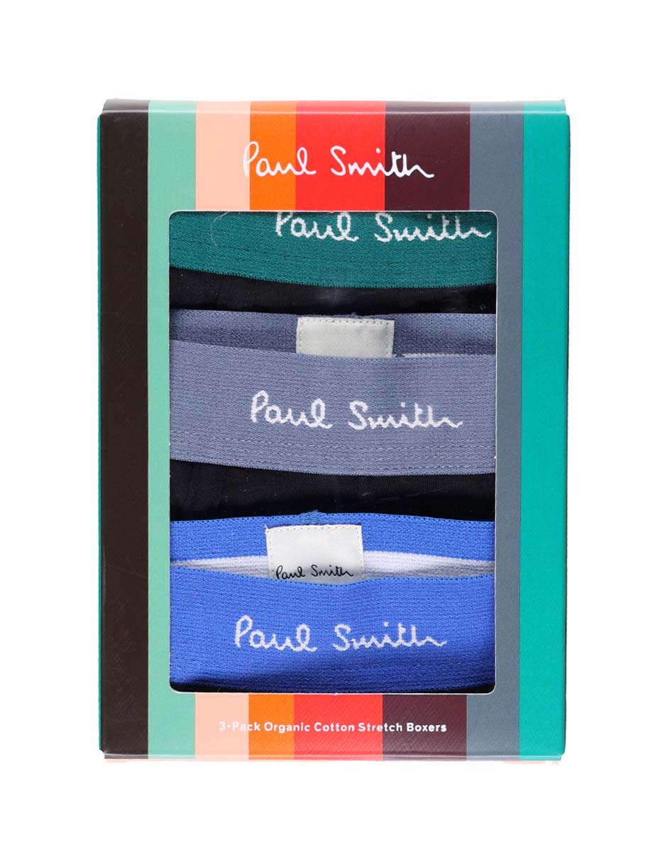 Set bóxer trunk Paul Smith de algodón para hombre 3 piezas
