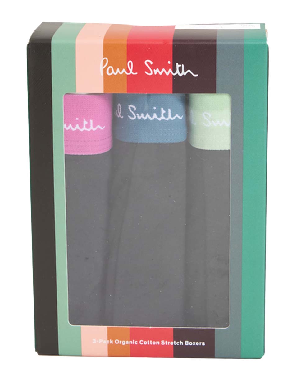 Set bóxer trunk Paul Smith de algodón para hombre 3 piezas