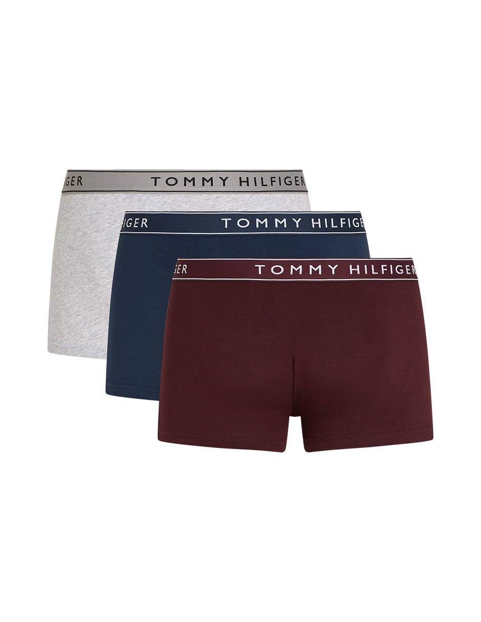 Bóxer trunk Tommy Hilfiger de algodón para hombre 3 piezas