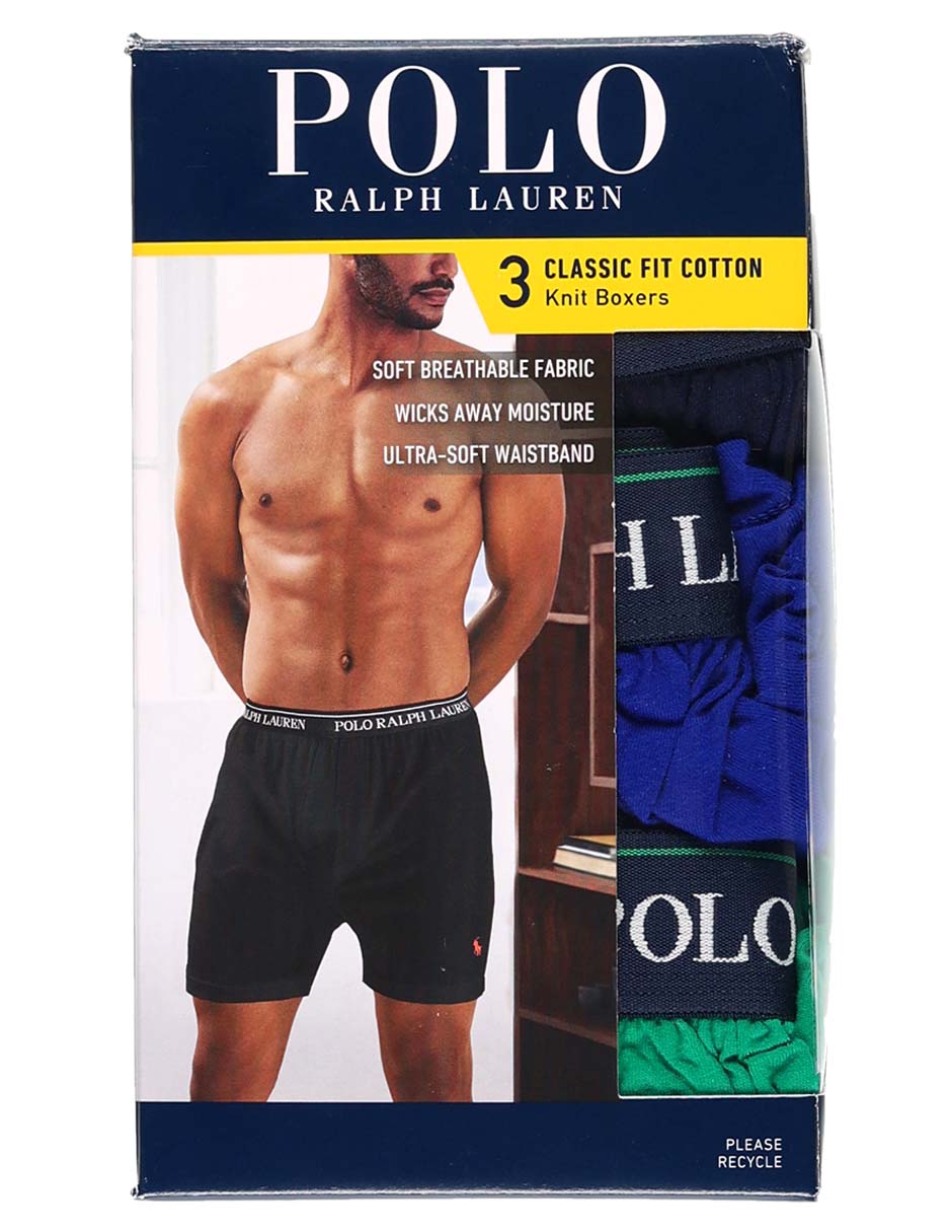 Set bóxer Polo Ralph Lauren de algodón para hombre 3 piezas
