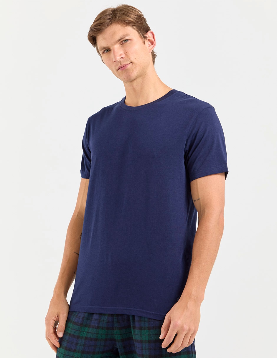 Set camiseta cuello redondo para hombre 3 piezas 1