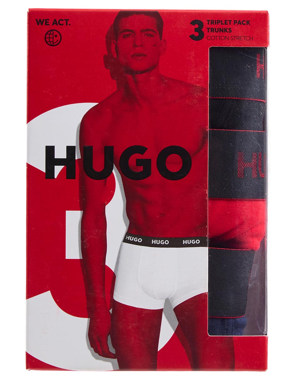 Set bóxer brief Hugo de algodón para hombre 3 piezas