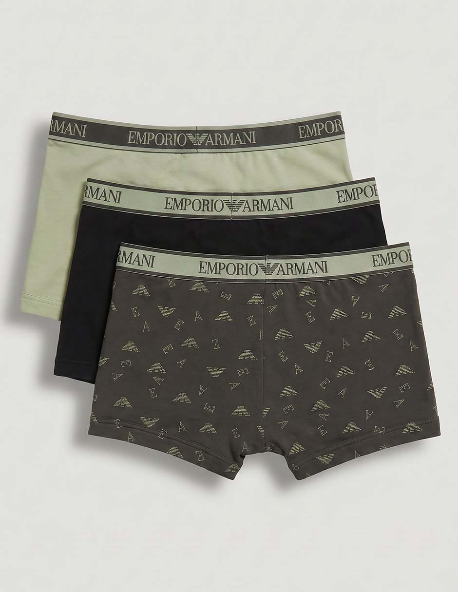 Set bóxer trunk Armani para hombre 3 piezas