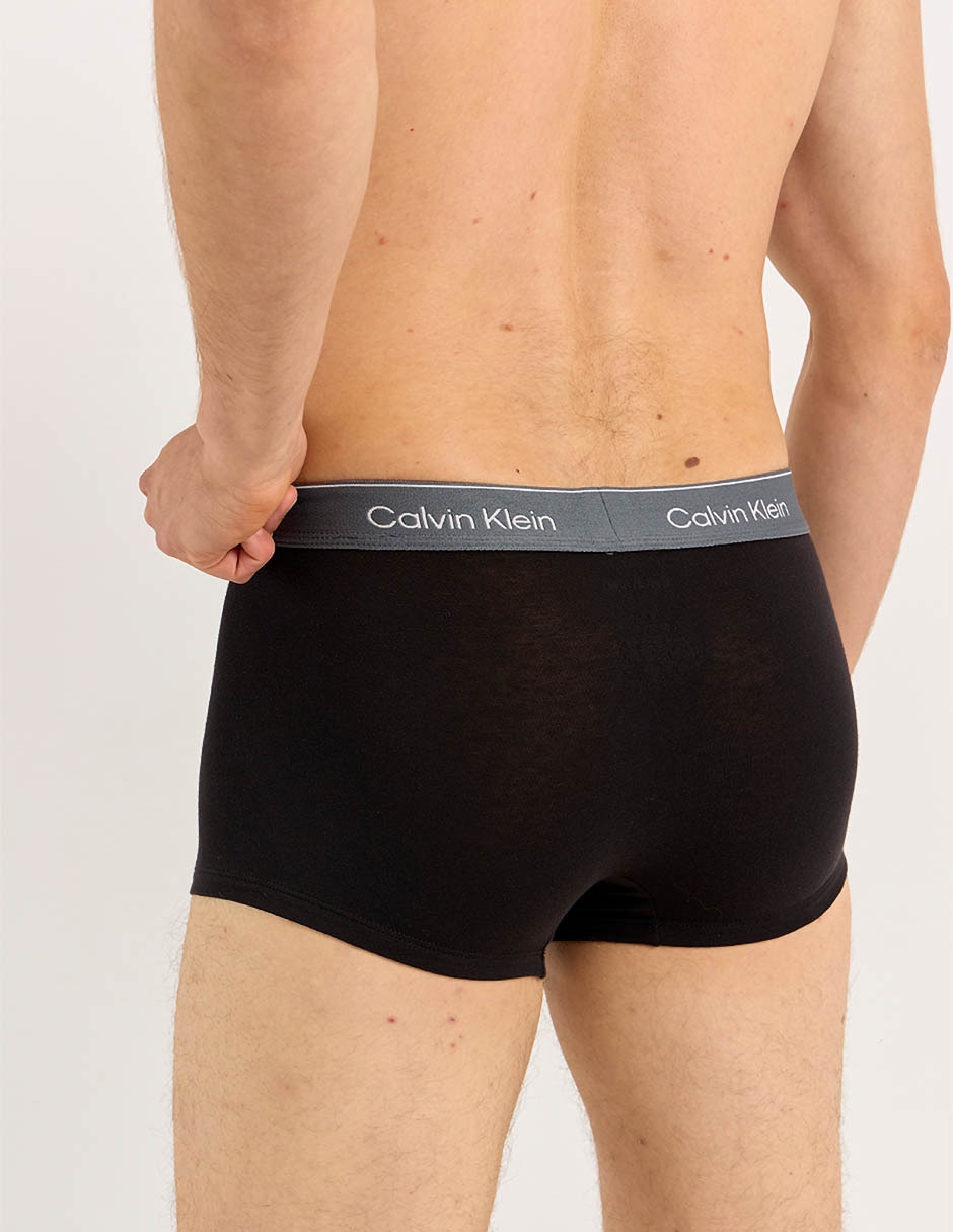Set bóxer trunk Calvin Klein de algodón para hombre 3 piezas
