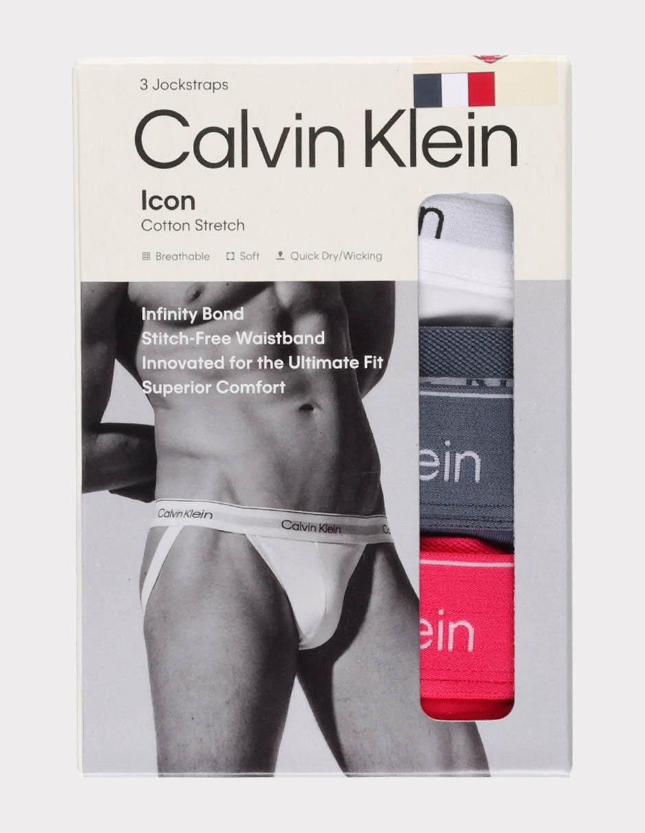 Suspensorio Calvin Klein de algodón para hombre 3 piezas