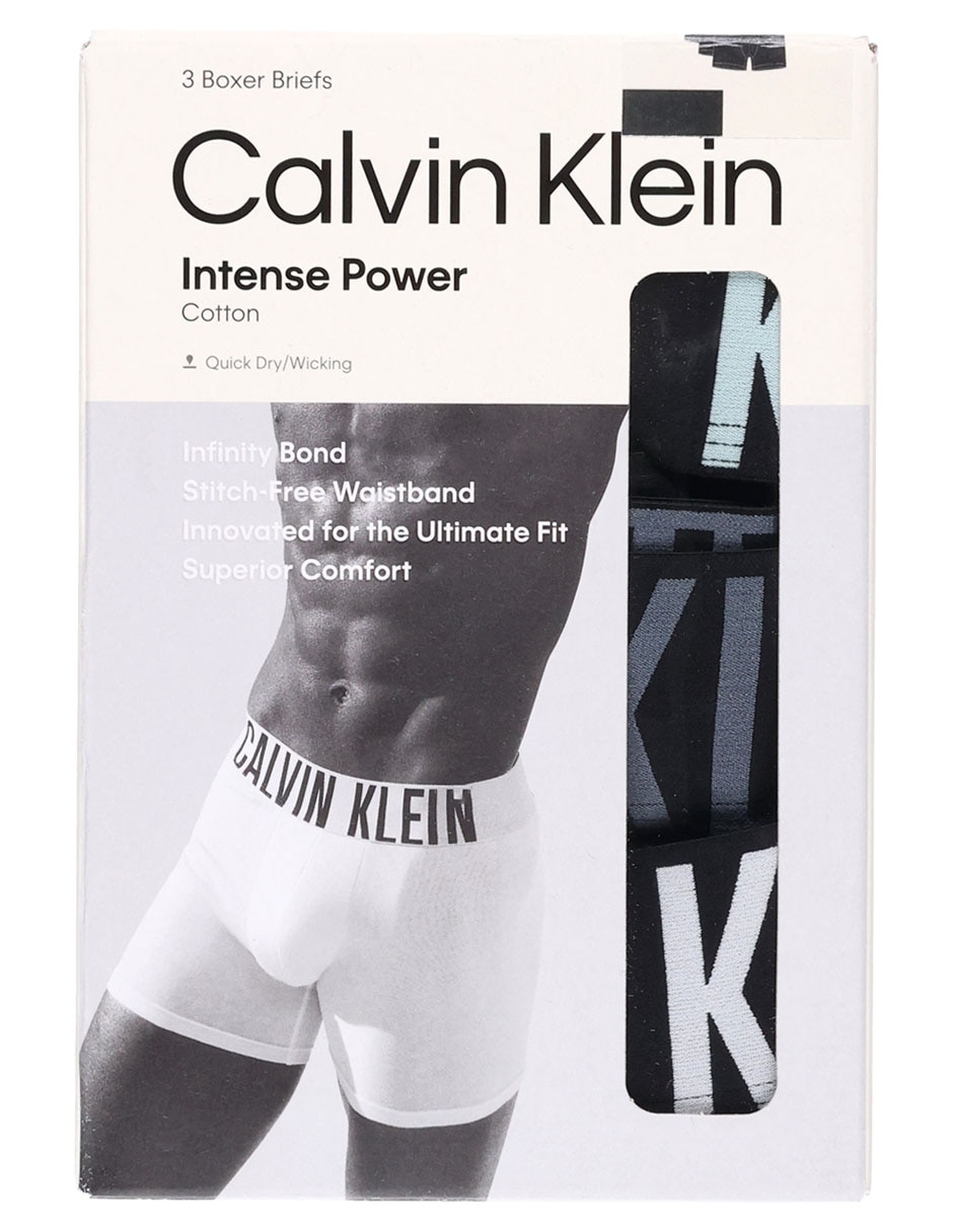 Set bóxer brief Calvin Klein de algodón para hombre 3 piezas